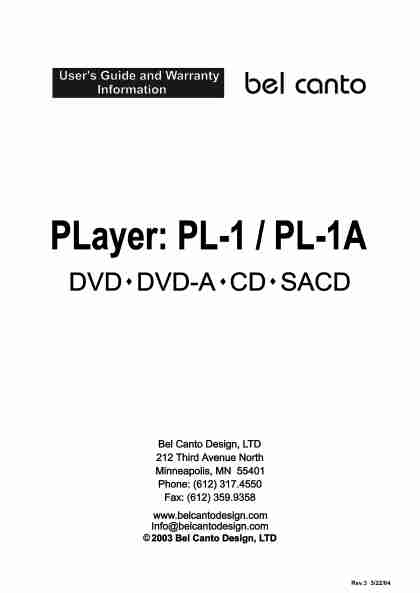 Bel Canto Design DVD Player PL-1A-page_pdf